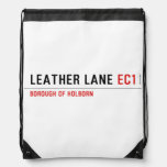 Leather Lane  Drawstring Backpack