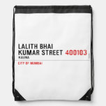 LALITH BHAI KUMAR STREET  Drawstring Backpack