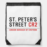 St. peter's Street  Drawstring Backpack