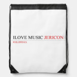 ilove music  Drawstring Backpack