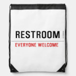 Restroom  Drawstring Backpack