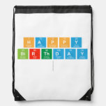 happy
 birthday
   Drawstring Backpack