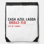 CASA AZUL LAGOA   Drawstring Backpack