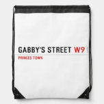 gabby's street  Drawstring Backpack