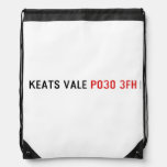 Keats Vale  Drawstring Backpack