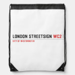 london streetsign  Drawstring Backpack