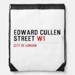 Edward Cullen Street  Drawstring Backpack