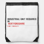 Industrial unit required  in   Drawstring Backpack