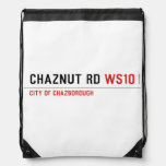 Chaznut rd  Drawstring Backpack
