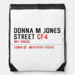 Donna M Jones STREET  Drawstring Backpack