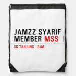 Jamzz Syarif Member  Drawstring Backpack