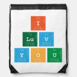 I 
 luv 
 You  Drawstring Backpack