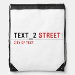 TEXT_2  Drawstring Backpack