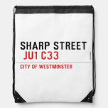SHARP STREET   Drawstring Backpack