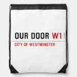 OUR DOOR  Drawstring Backpack