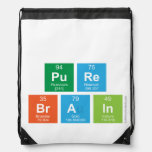 
 pure
 brain  Drawstring Backpack