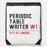 Periodic Table Writer  Drawstring Backpack