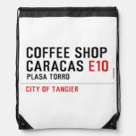 Coffee shop Caracas  Drawstring Backpack