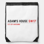 Adam's House  Drawstring Backpack
