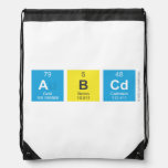 ABCD  Drawstring Backpack