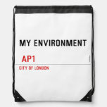 My environment    Drawstring Backpack