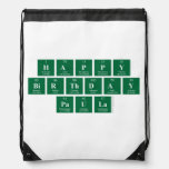 Happy
 Birthday
 Paula  Drawstring Backpack
