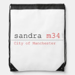 sandra  Drawstring Backpack