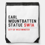 earl mountbatten statue  Drawstring Backpack