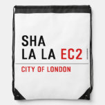 sha la la  Drawstring Backpack