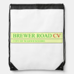 brewer road  Drawstring Backpack