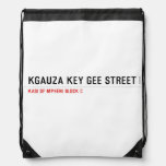 Kgauza Key Gee Street  Drawstring Backpack