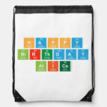 happy
 birthday
 alice  Drawstring Backpack