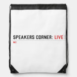 Speakers Corner:  Drawstring Backpack