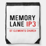 mEMORY LANE  Drawstring Backpack