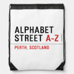 Alphabet  Street  Drawstring Backpack