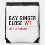 GAY GINGER CLOSE  Drawstring Backpack