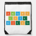 Falcons
 love
 Science  Drawstring Backpack
