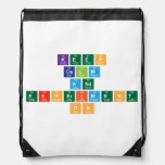 Keep
 calm
 and 
 experiment
 on  Drawstring Backpack