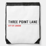 THREE POINT LANE  Drawstring Backpack