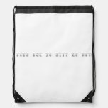 Keep calm and kiss me babes  Drawstring Backpack