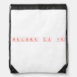 Welcome to 9E  Drawstring Backpack
