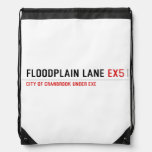 Floodplain lane  Drawstring Backpack