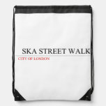   SKA STREET WALK  Drawstring Backpack