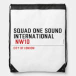 SQUAD ONE SOUND INTERNATIONAL   Drawstring Backpack