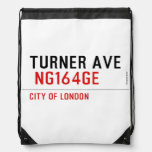turner ave   Drawstring Backpack