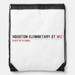 houston elemnetary st  Drawstring Backpack