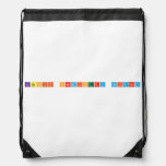 Kashif Chemistry Wizard  Drawstring Backpack