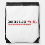 Crefeld Close  Drawstring Backpack