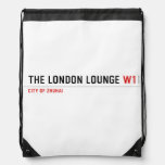 The London Lounge  Drawstring Backpack