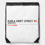 Karla Croft Street  Drawstring Backpack